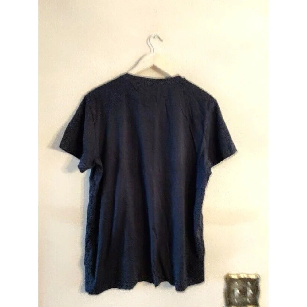 Men's Adidas Spell Out Black Cotton T Shirt Size Large